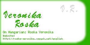 veronika roska business card